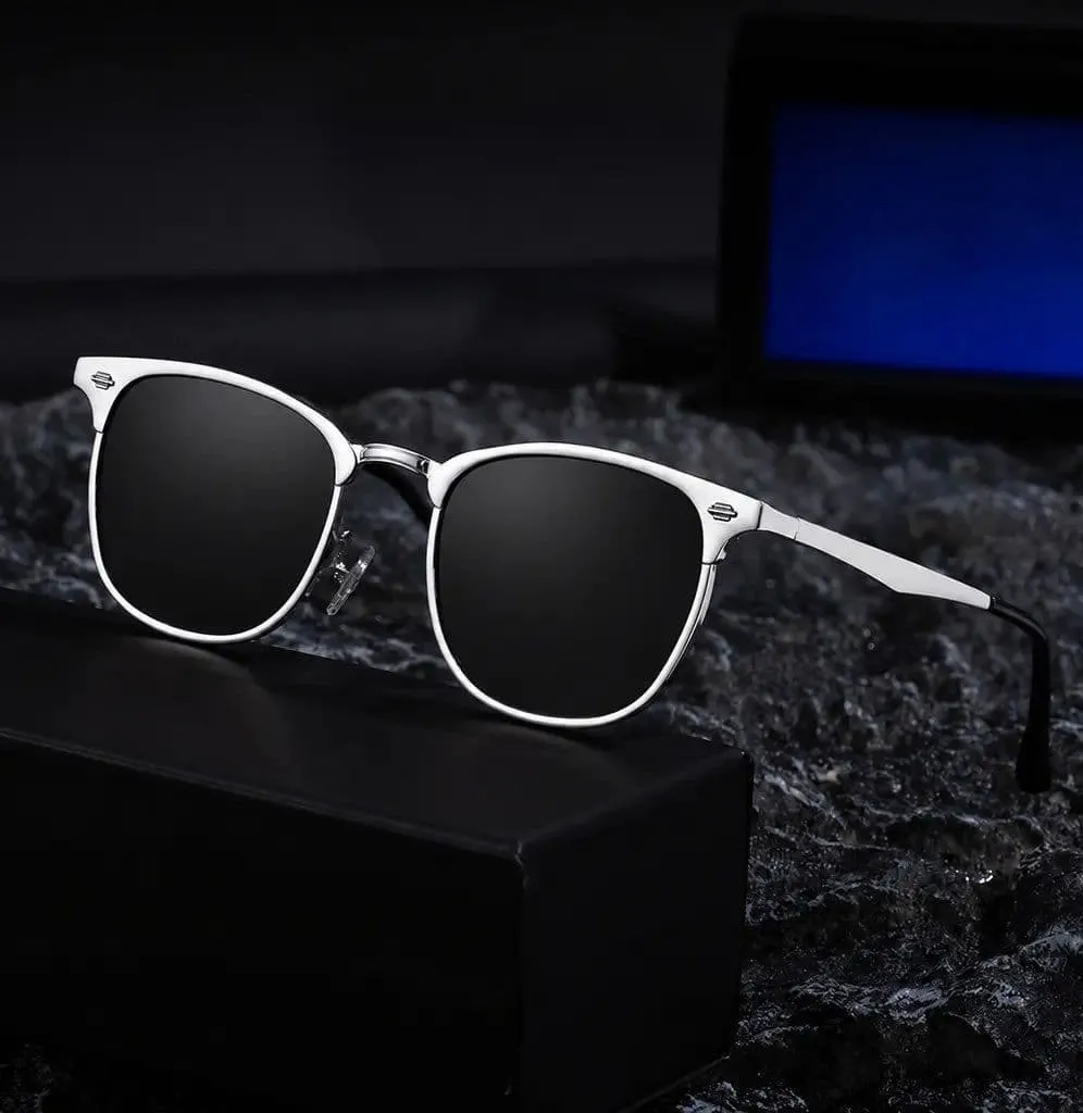 Men's Premium UV400 Sunglasses – Silver